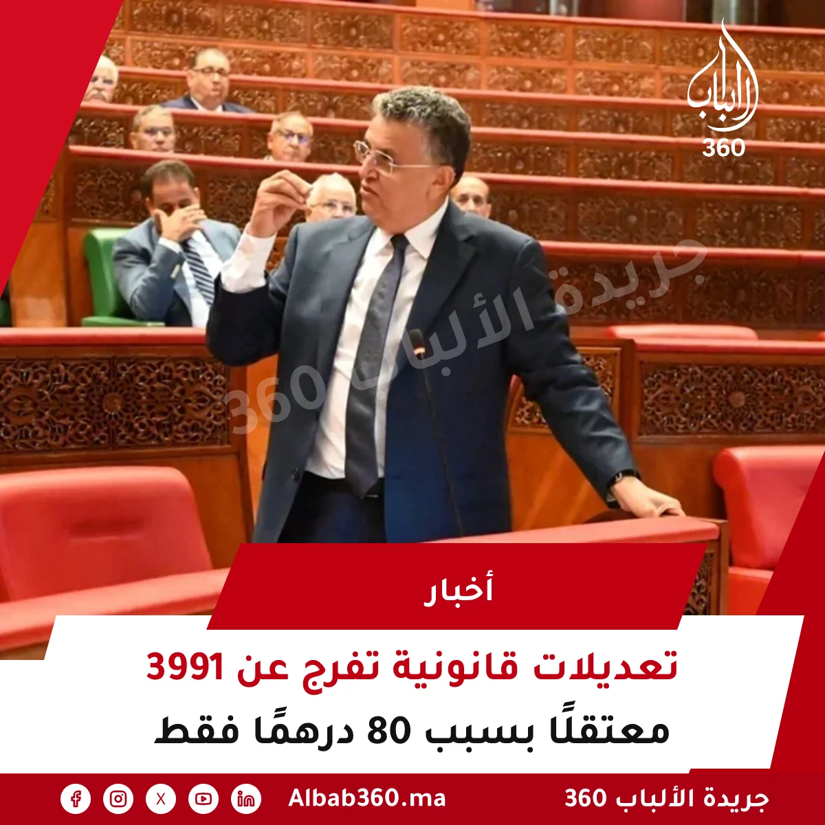 تعديلات قانونية تفرج عن 3991 معتقلًا بسبب 80 درهمًا فقط