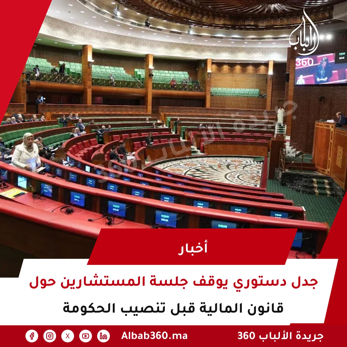 جدل دستوري يوقف جلسة المستشارين حول قانون المالية قبل تنصيب الحكومة
