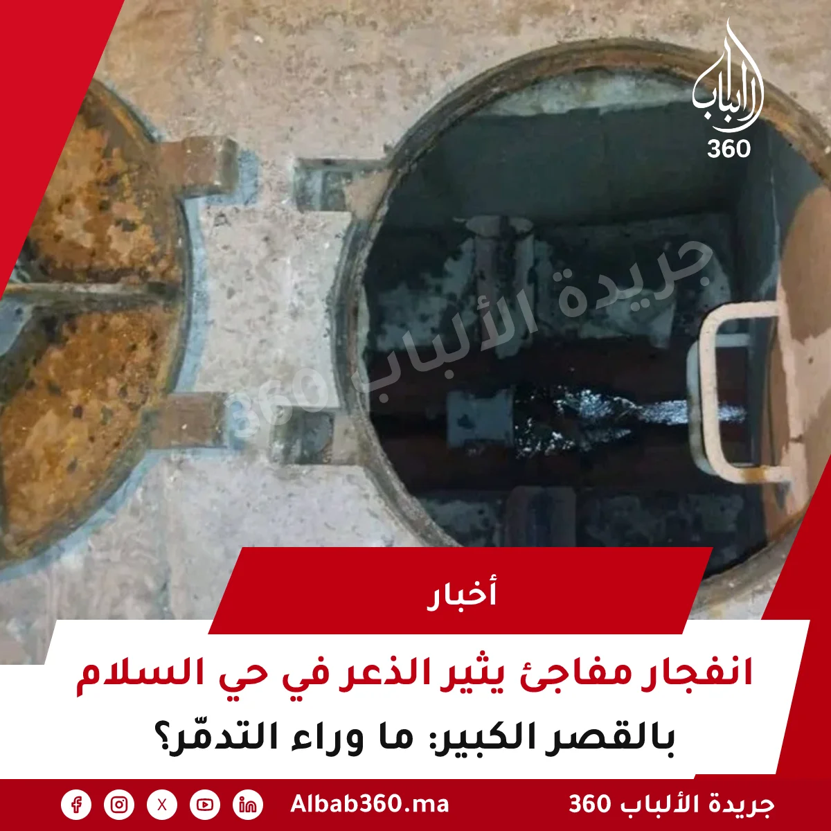 انفجار مفاجئ يثير الذعر في حي السلام بالقصر الكبير: ما وراء التدمّر؟