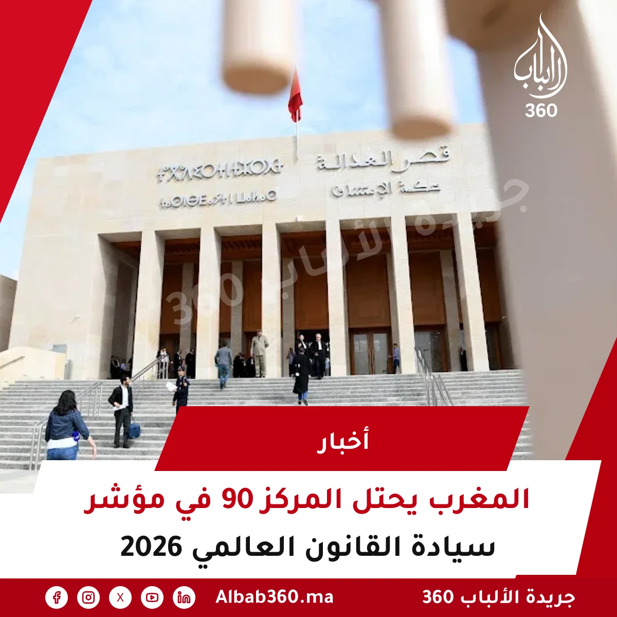 المغرب يحتل المركز 90 في مؤشر سيادة القانون العالمي 2026