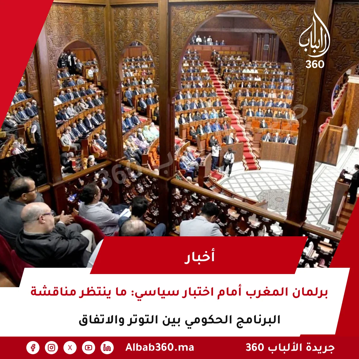 برلمان المغرب أمام اختبار سياسي: ما ينتظر مناقشة البرنامج الحكومي بين التوتر والاتفاق
