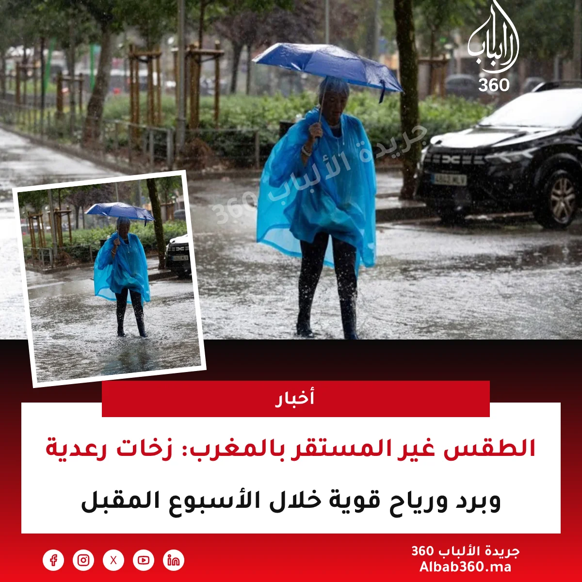 الطقس غير المستقر بالمغرب: زخات رعدية وبرد ورياح قوية خلال الأسبوع المقبل