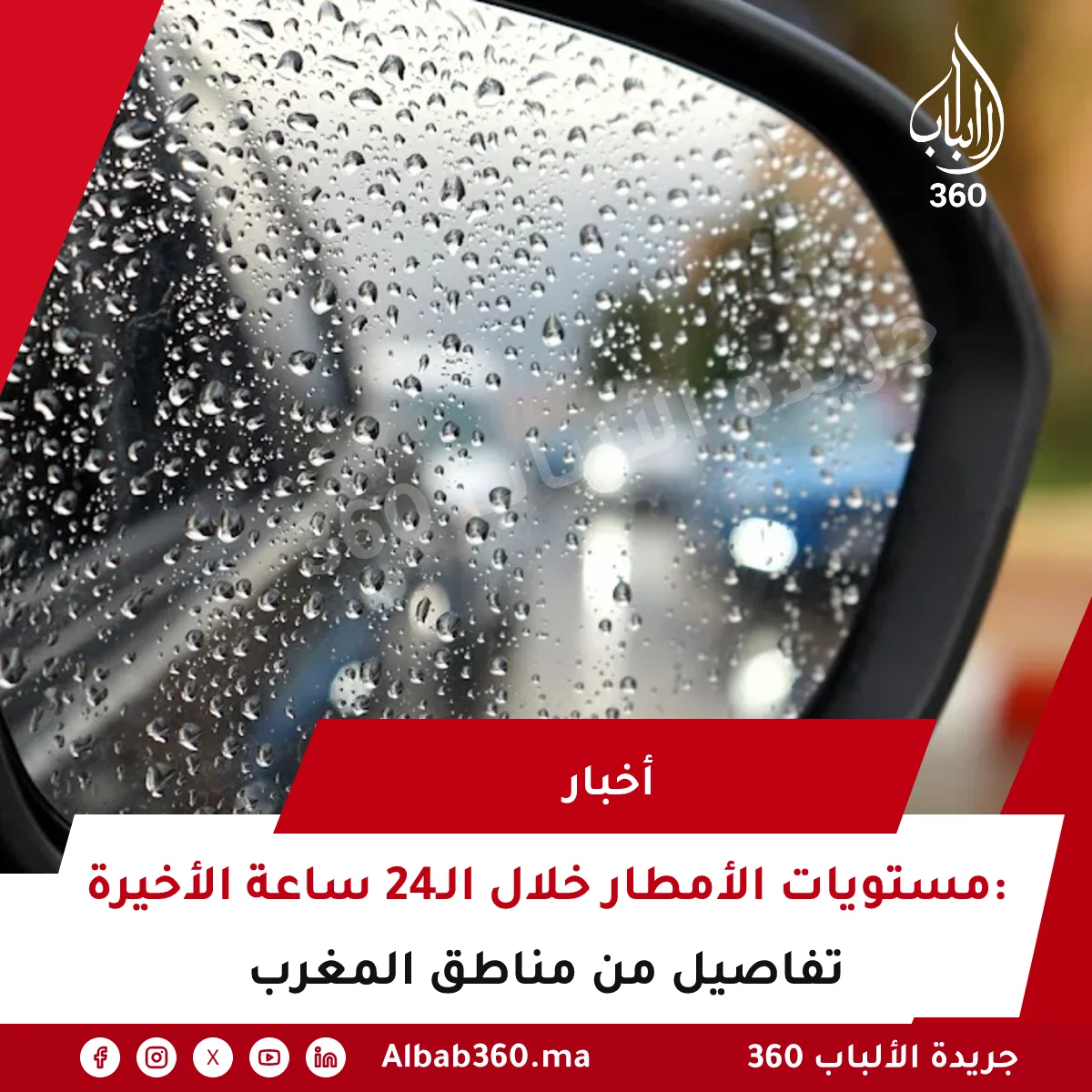 مستويات الأمطار خلال الـ24 ساعة الأخيرة: تفاصيل من مناطق المغرب