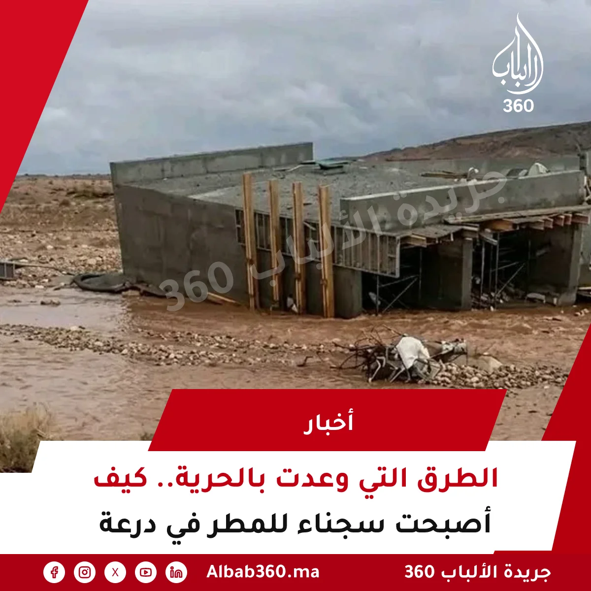 الطرق التي وعدت بالحرية.. كيف أصبحت سجناء للمطر في درعة