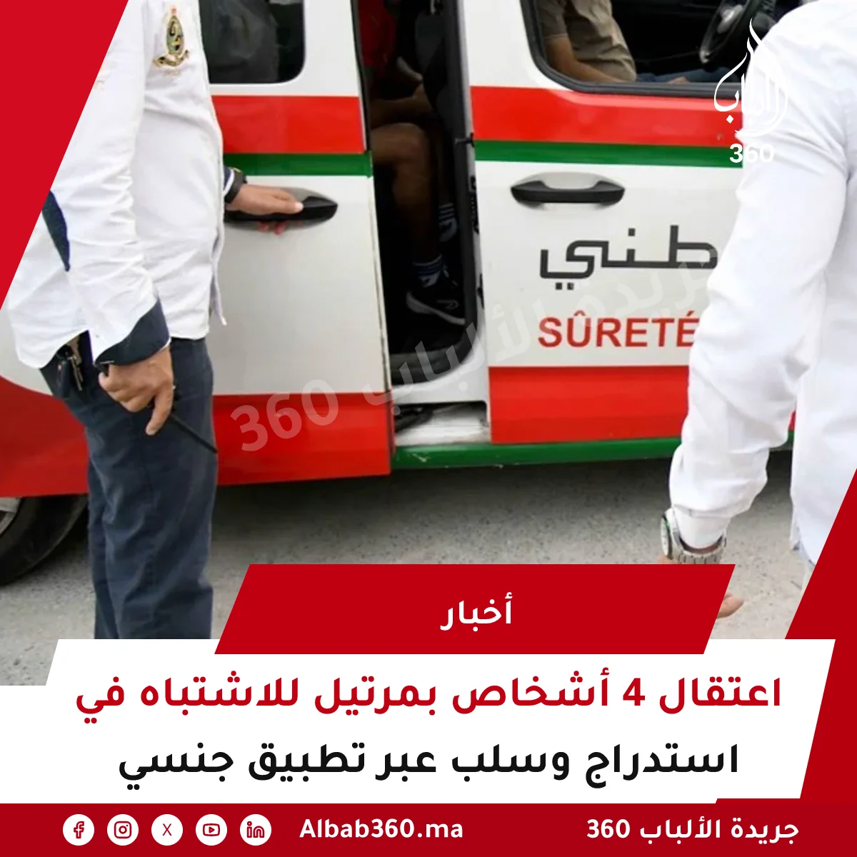 اعتقال 4 أشخاص بمرتيل للاشتباه في استدراج وسلب عبر تطبيق جنسي