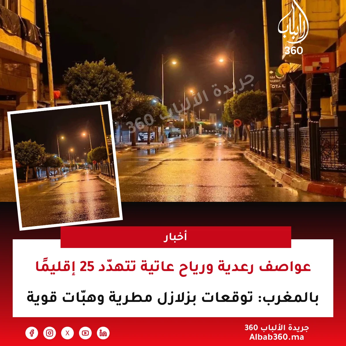 عواصف رعدية ورياح عاتية تتهدّد 25 إقليمًا بالمغرب: توقعات بزلازل مطرية وهبّات قوية