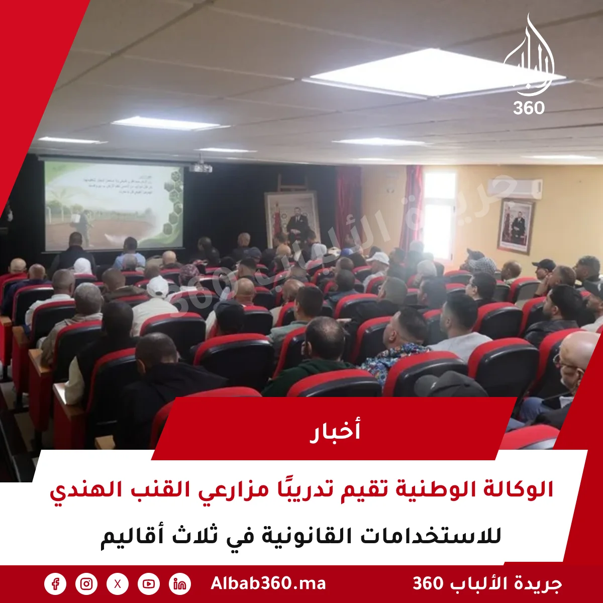 الوكالة الوطنية تقيم تدريبًا مزارعي القنب الهندي للاستخدامات القانونية في ثلاث أقاليم