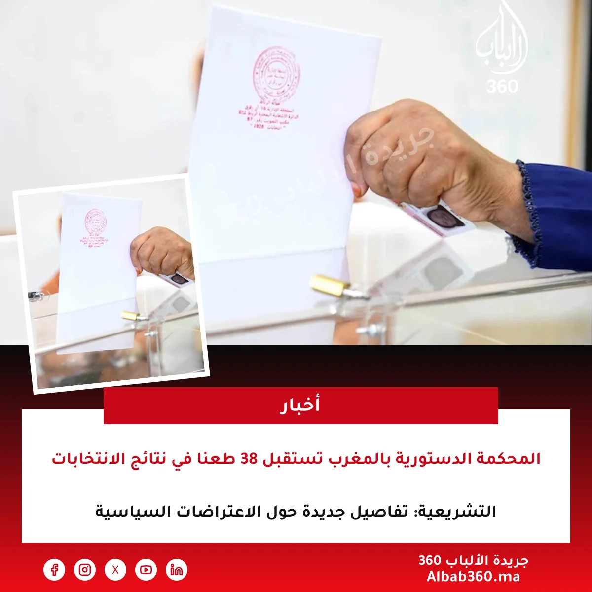 المحكمة الدستورية بالمغرب تستقبل 38 طعنا في نتائج الانتخابات التشريعية: تفاصيل جديدة حول الاعتراضات السياسية